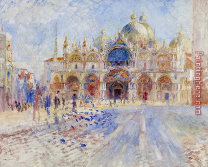 Pierre Auguste Renoir The Piazza San Marco
